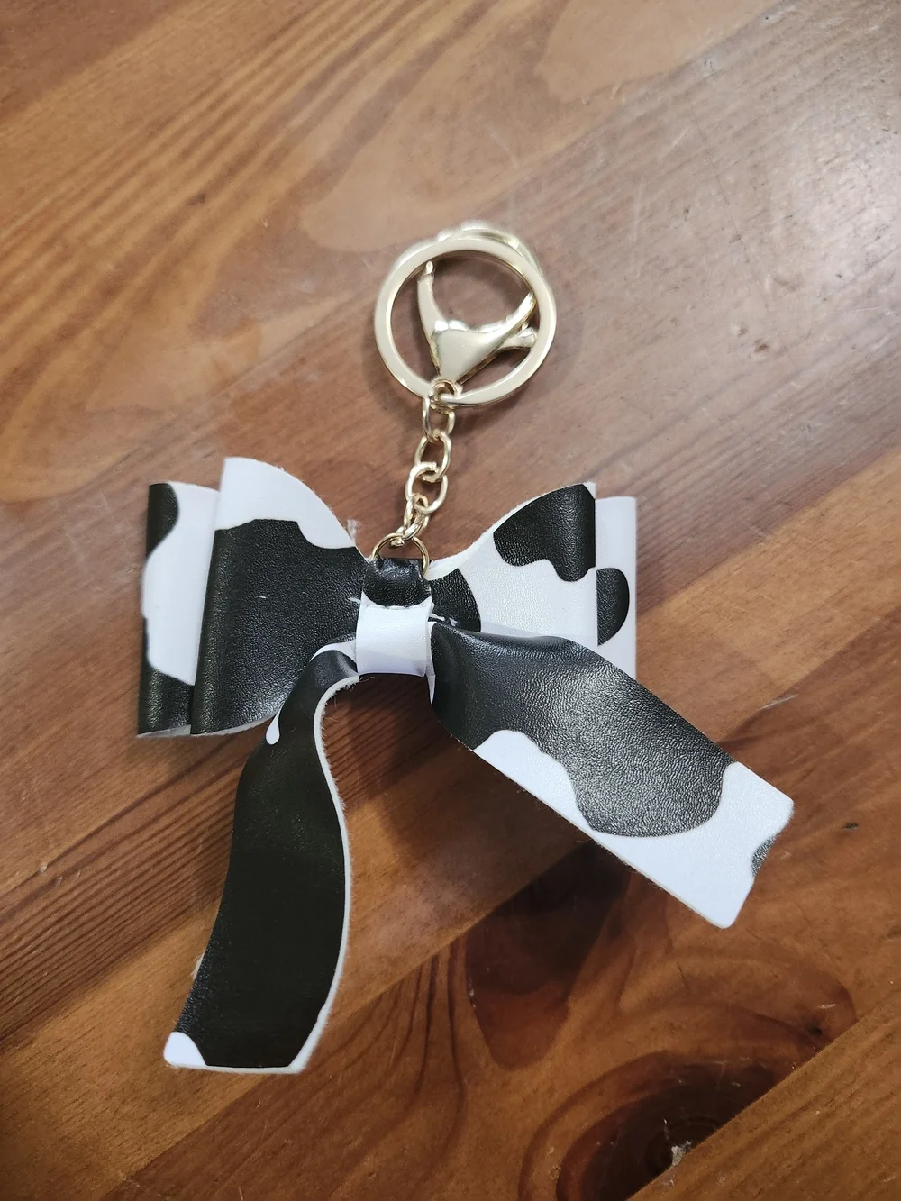 Cute Cow Black & White Cow Print Bag Charms